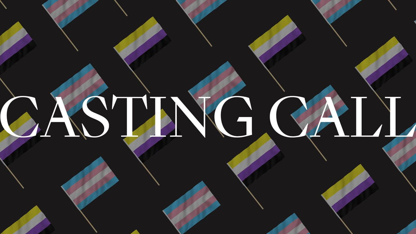 Casting Call non-binary and trans flag